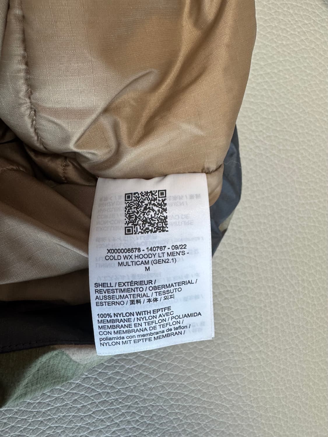 아크테릭스 리프 콜드 wx 후디 lt 2.1 멀티캠 M 상품이미지6