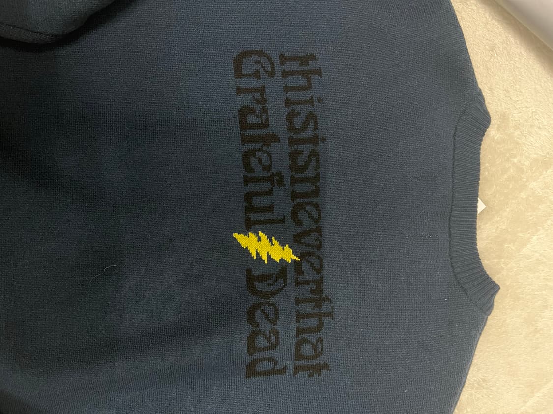 디스이즈네버댓 그레이트풀데드 니트 네이비 XL 상품이미지3