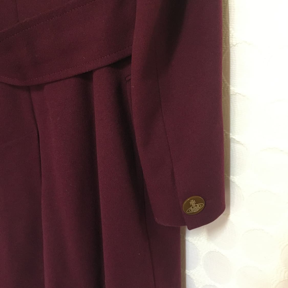 vivienne westwood 와인색 울 코트 상품이미지5