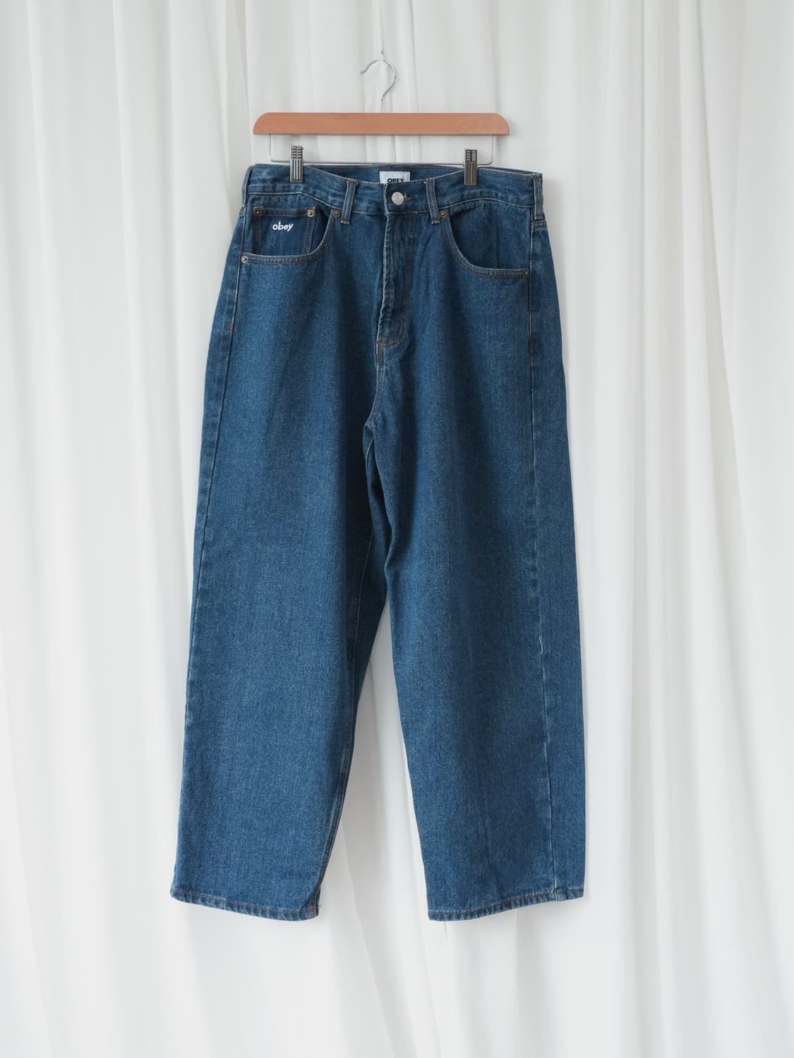 OBEY BIG WIG BAGGY DENIM 스톤 워시 인디고 (32) 상품이미지1