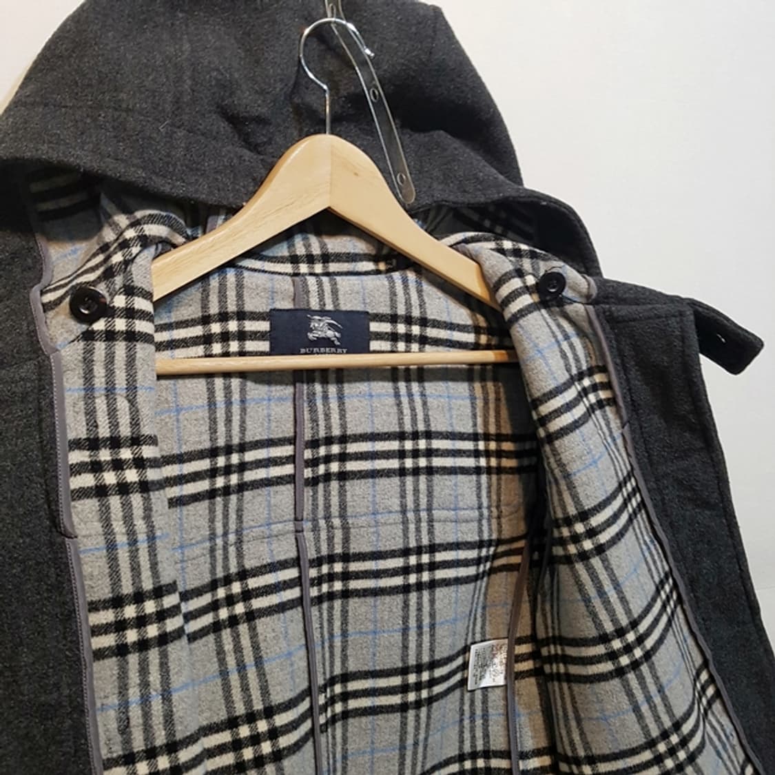 BURBERRY 버버리 런던 더플 코트 차콜 상품이미지6