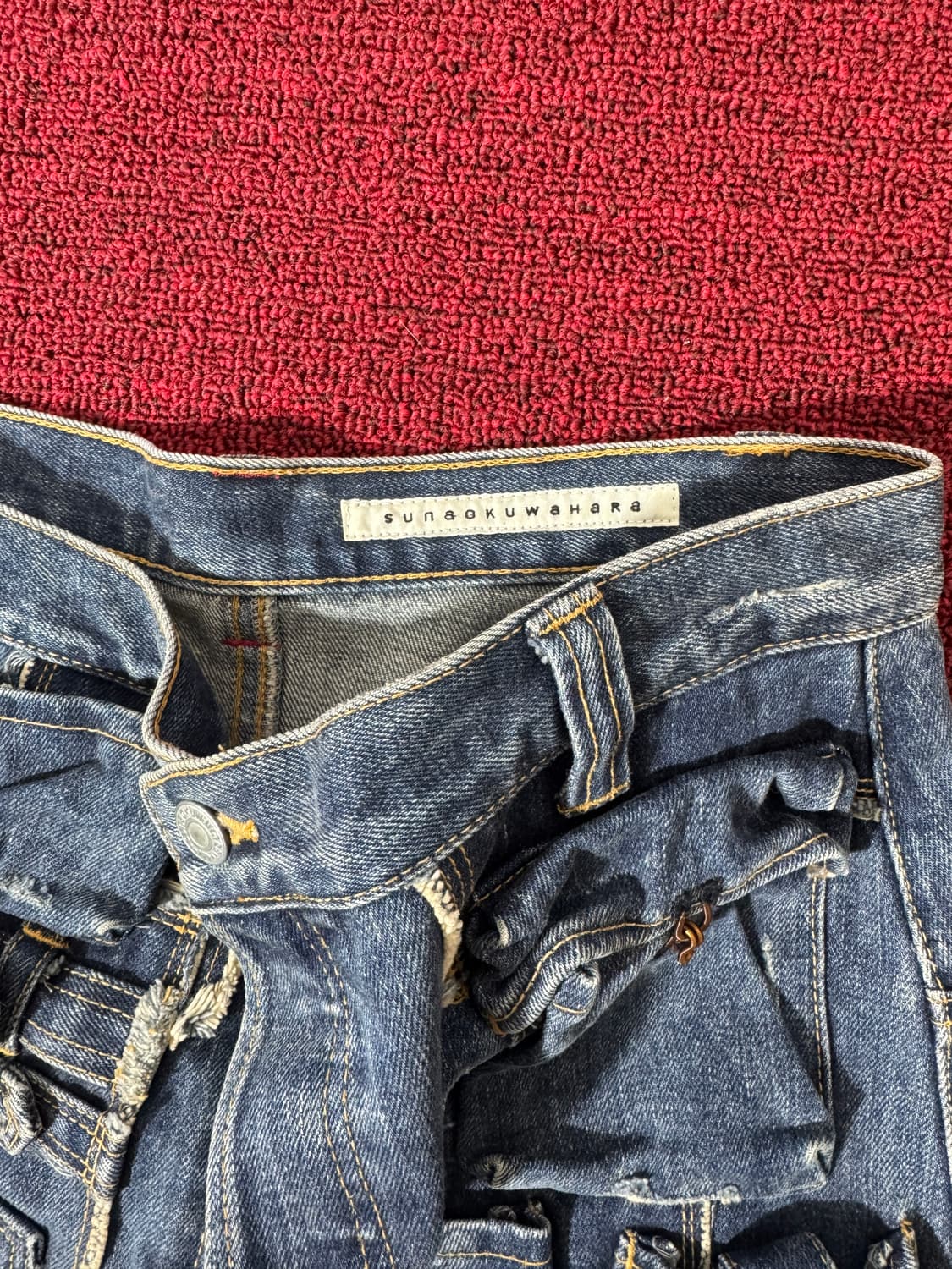 Sunao Kuwahara utility denim skirt 상품이미지6