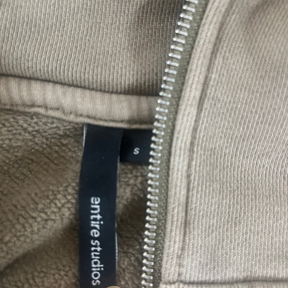 엔타이어스튜디오 풀 집업 크롭 후드 (새상품) 상품이미지2