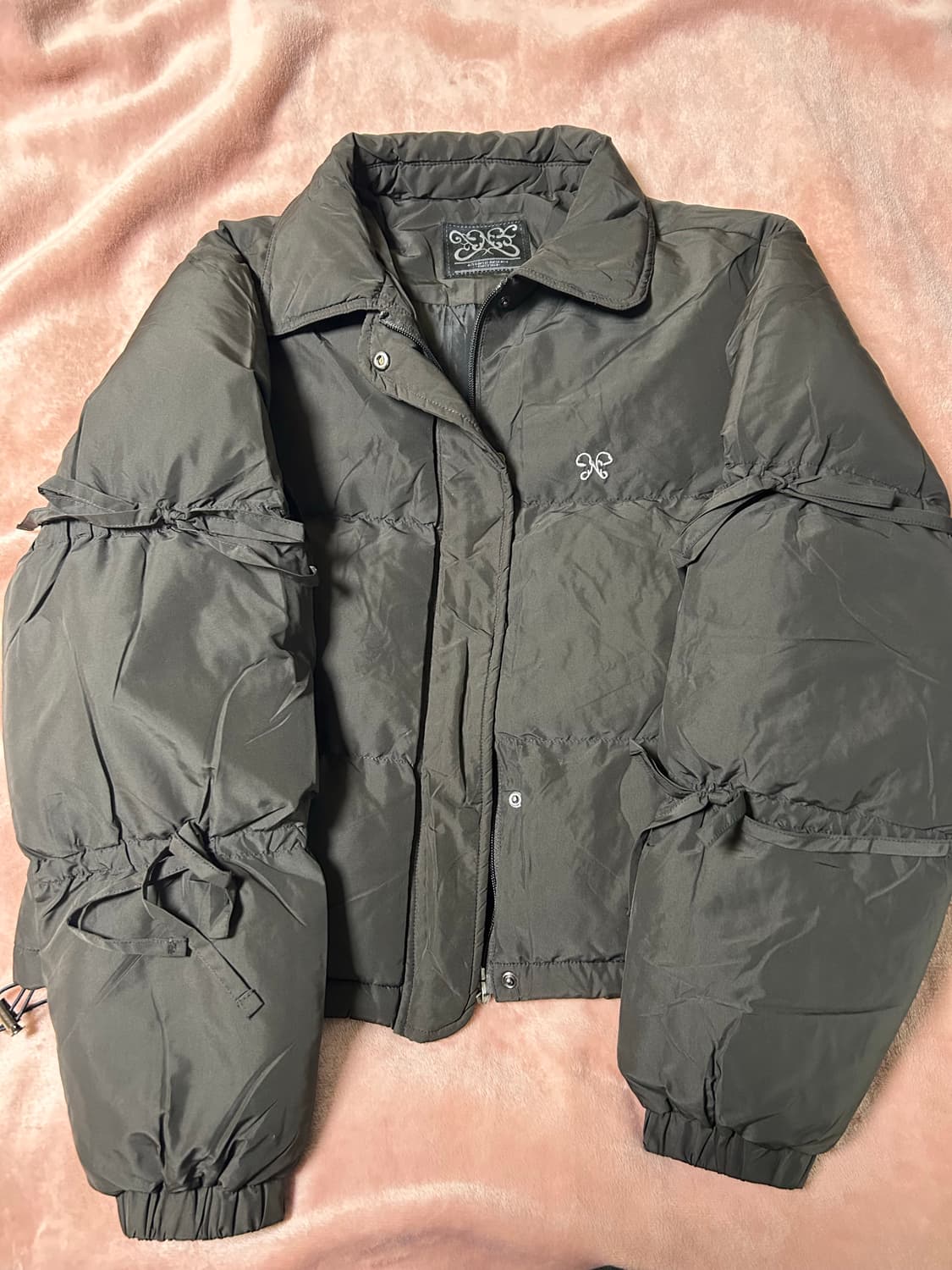 팬시클럽 리본 숏패딩 상품이미지2