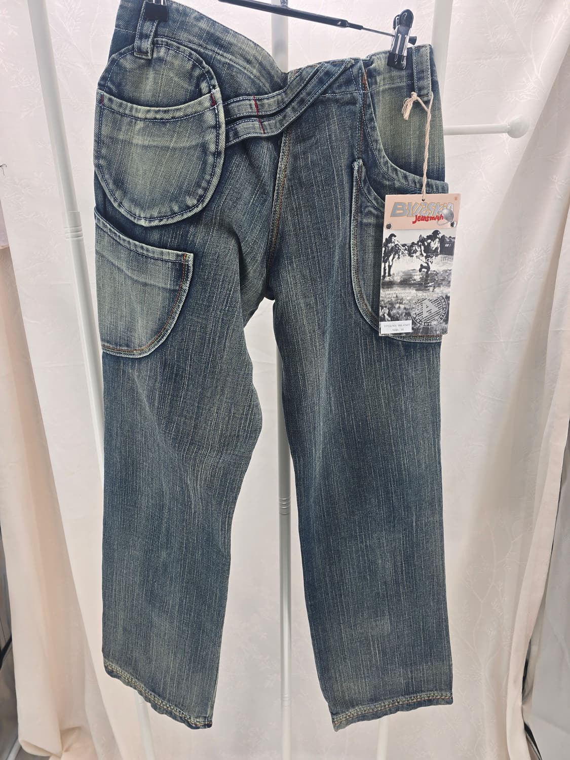 BLUESKIN Y2K 워크웨어 데님 팬츠 남녀공용 상품이미지4