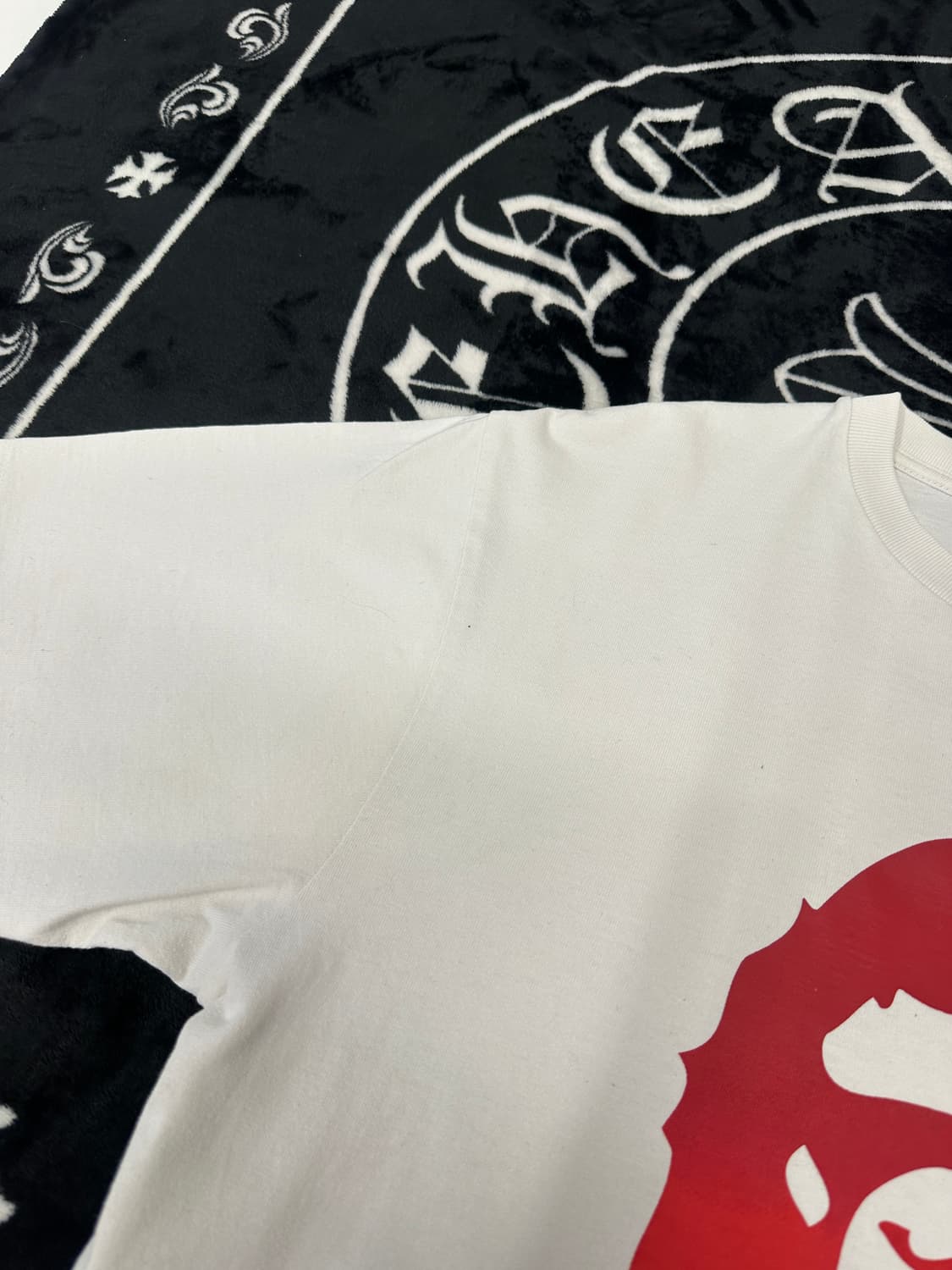 BAPE 베이프 플레임 사루 헤드 반팔 )L 상품이미지5