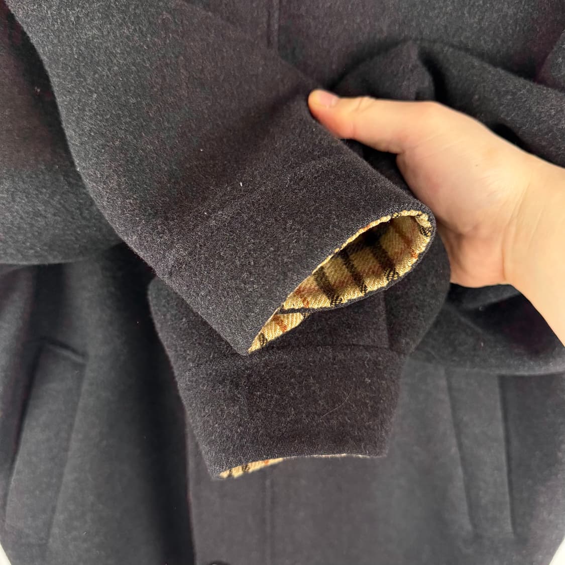 F) 닥스 울 블루종 자켓 블랙 상품이미지3