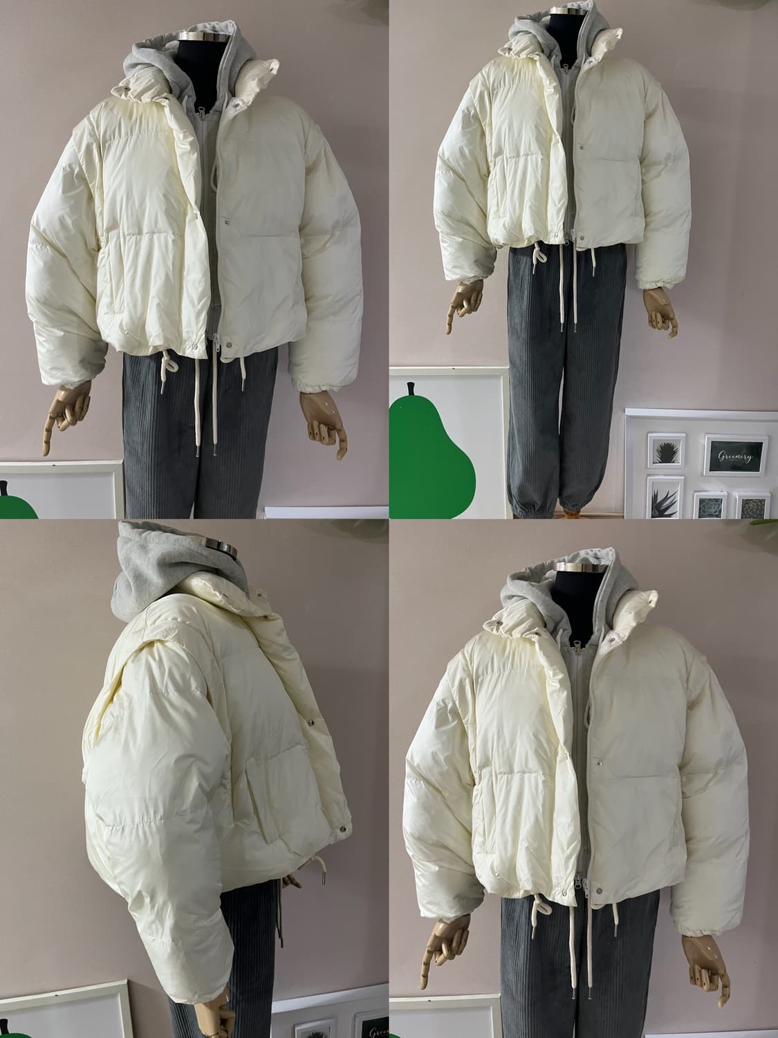 크림투웨이패딩 상품이미지5