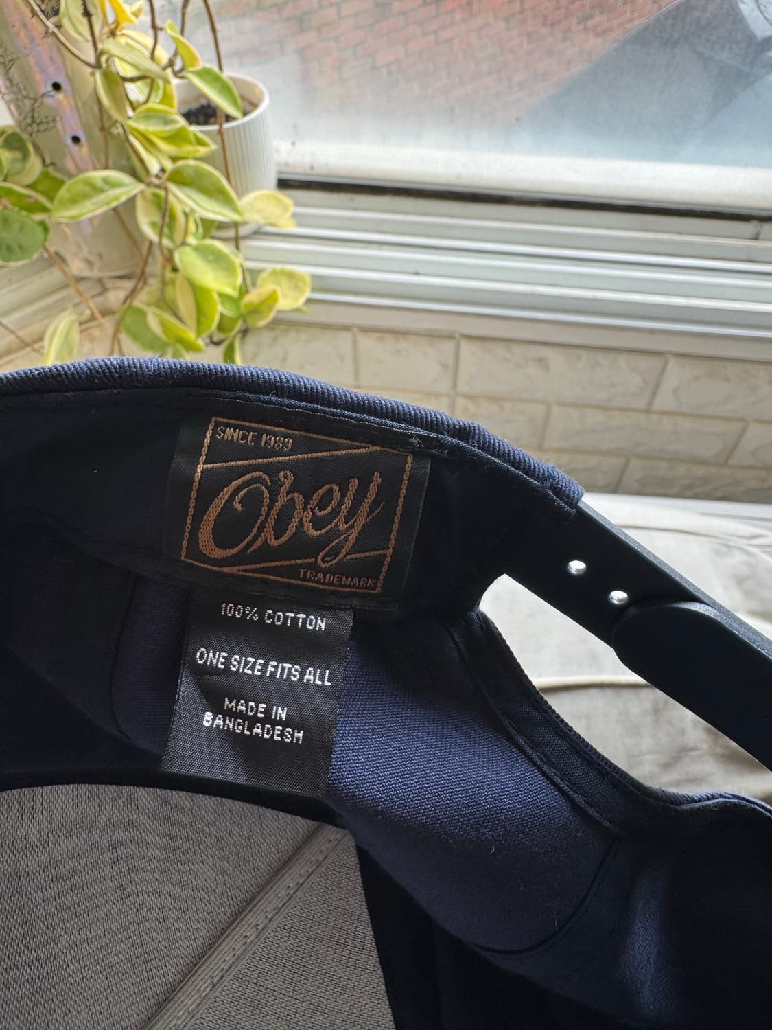 오베이 네이비 스냅백 상품이미지5