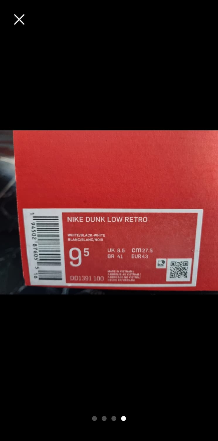 나이키 덩크 범고래 275 새상품 상품이미지4