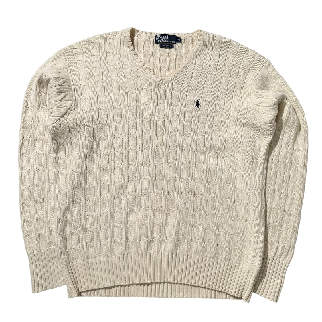 폴로 랄프로렌 케이블 V넥 니트 상품이미지1