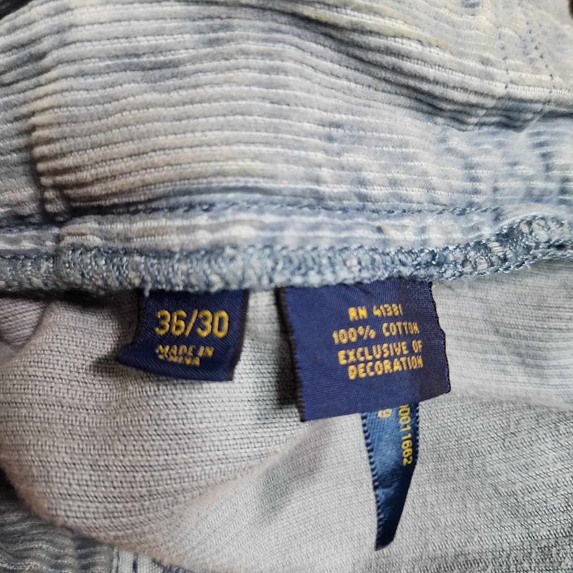 H911 [36] 폴로 랄프로렌 코듀로이 바지 Varick slim 상품이미지9