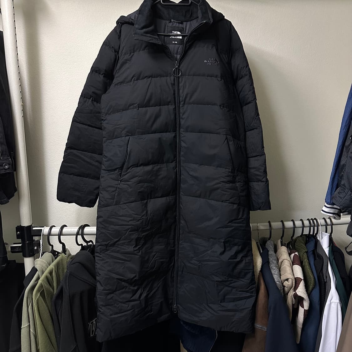 노스페이스 블랙 롱패딩 상품이미지1