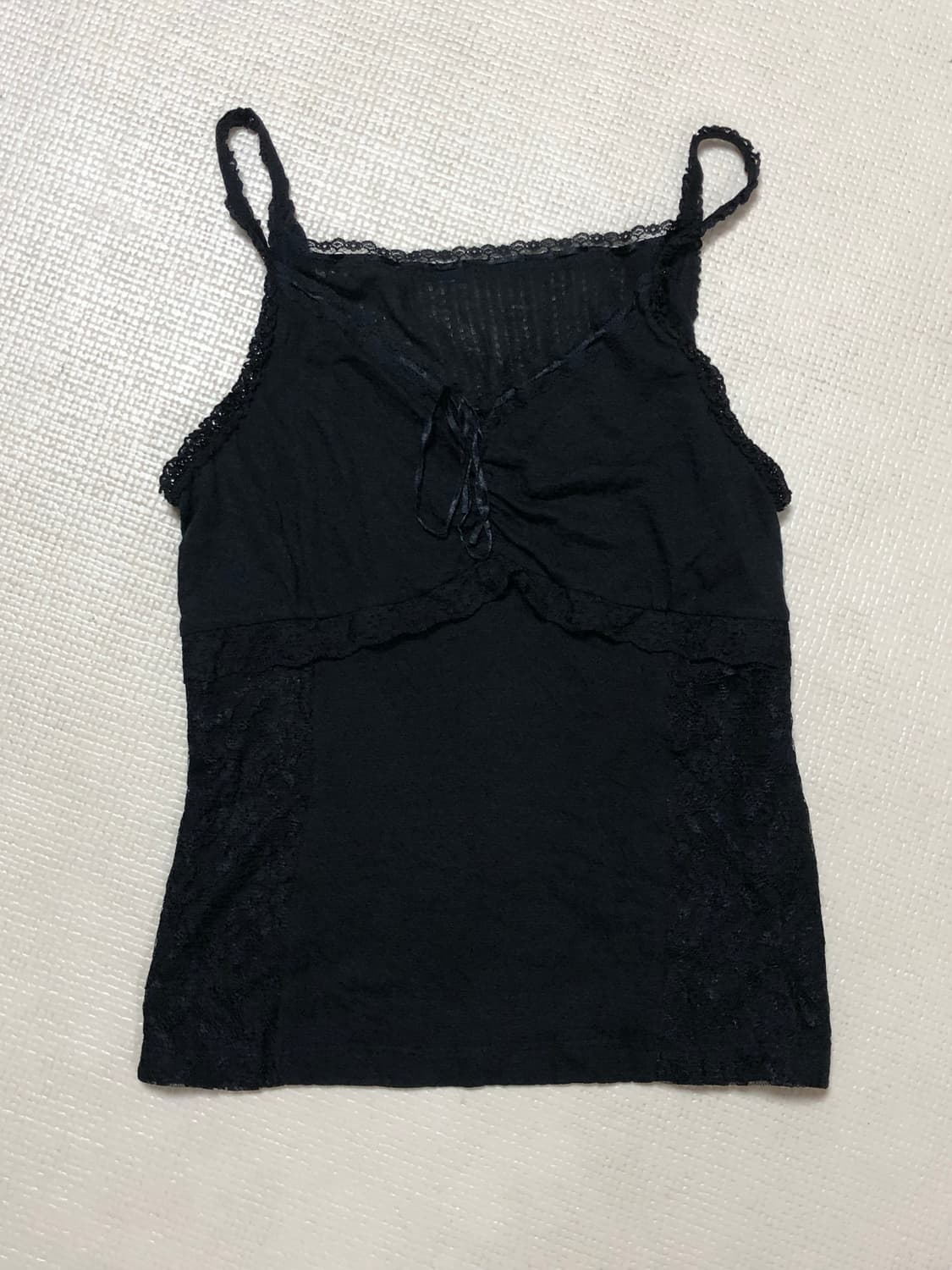 빈티지 블랙 레이스 슬리브리스 상품이미지8