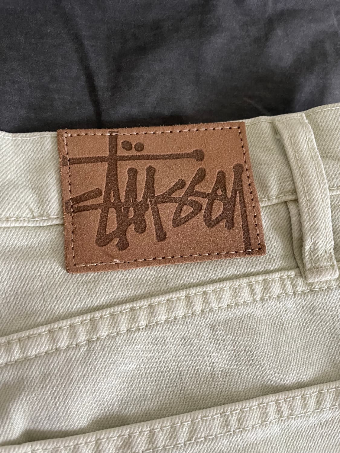  STUSSY DOUBLE DYE BIG 'OL JEAN - CREAM 상품이미지4