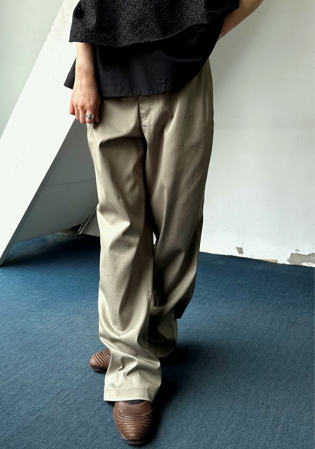 Mild poly stretched utility pants 상품이미지5
