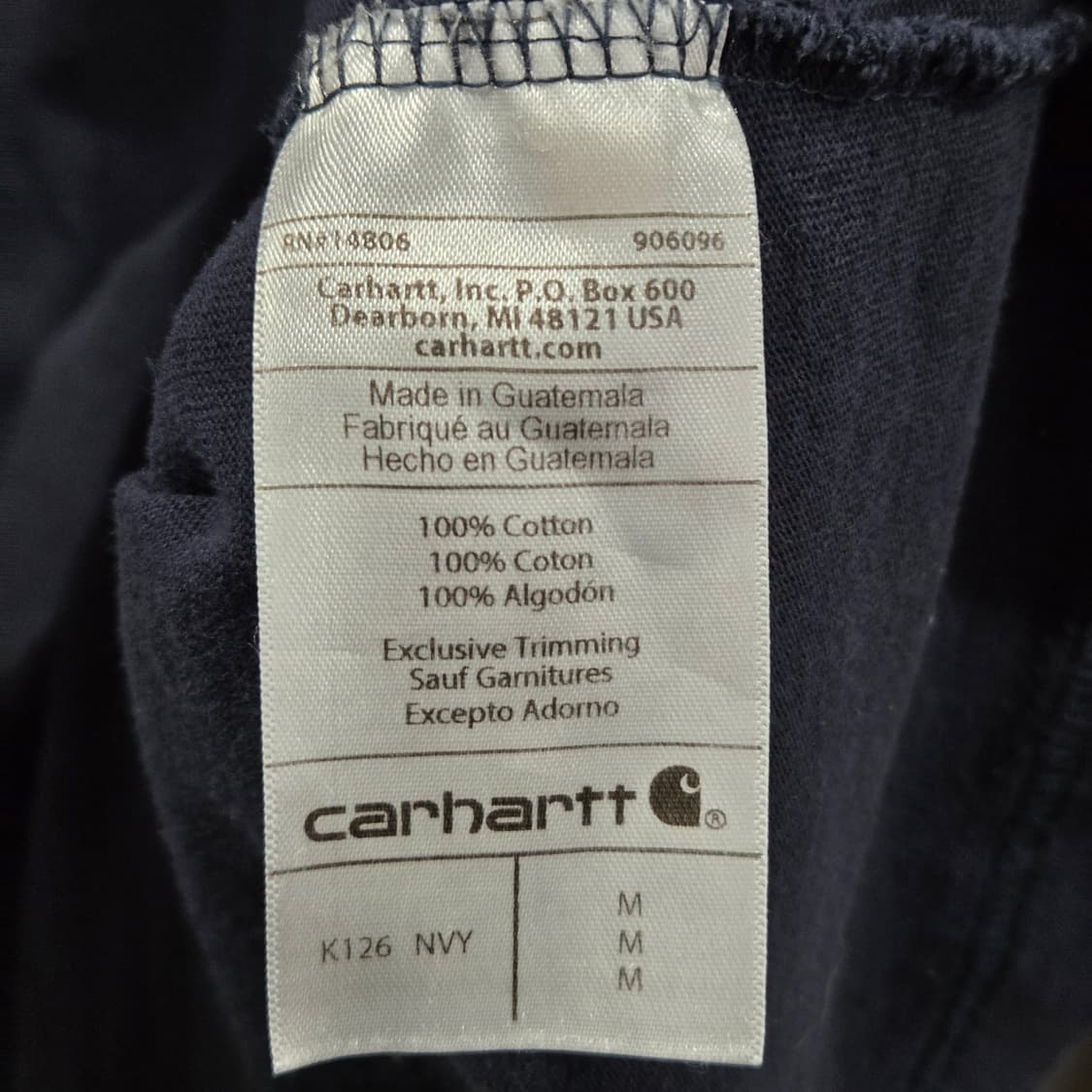 칼하트 롱슬리브 M  상품이미지4