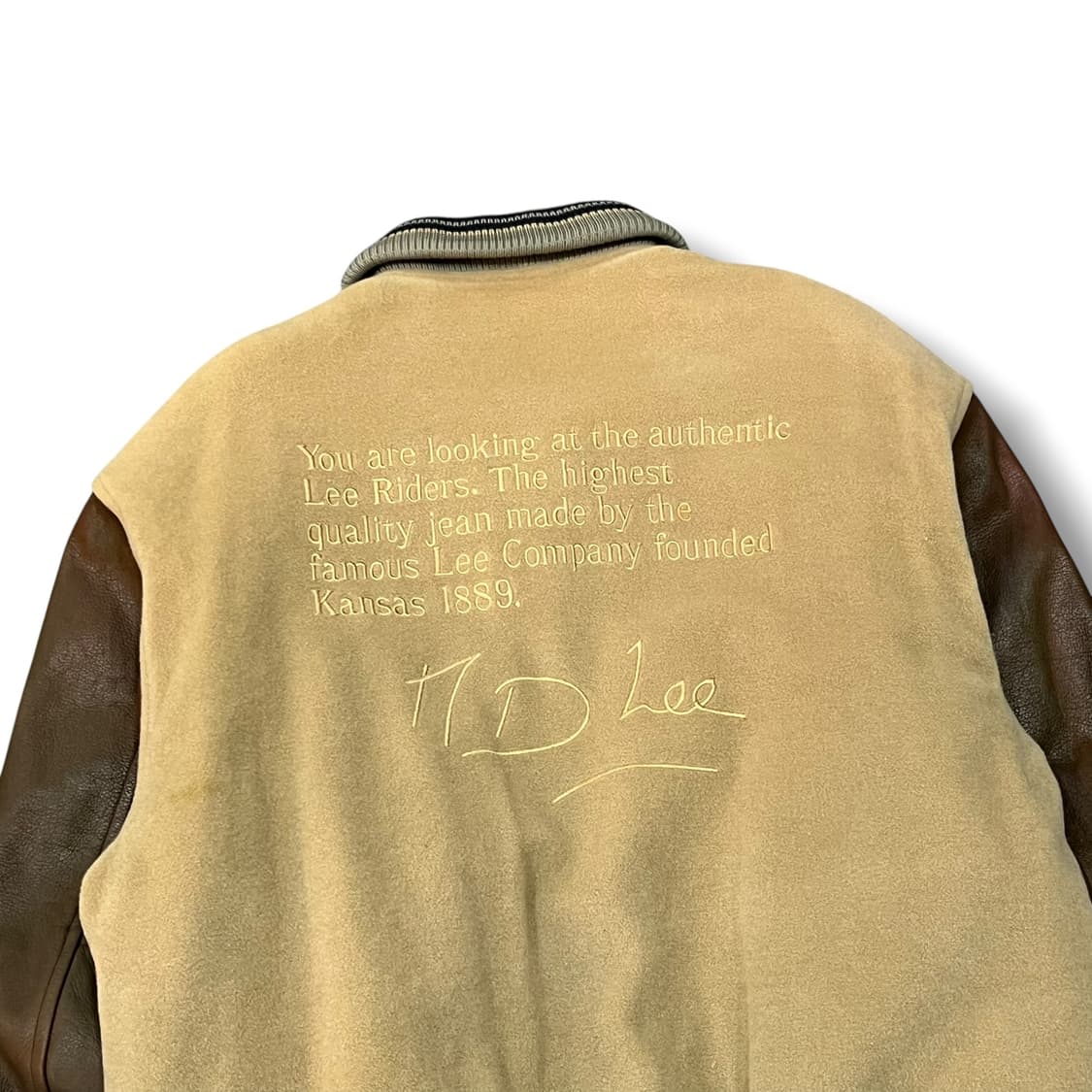  리 레더 바시티자켓 y14110 상품이미지5