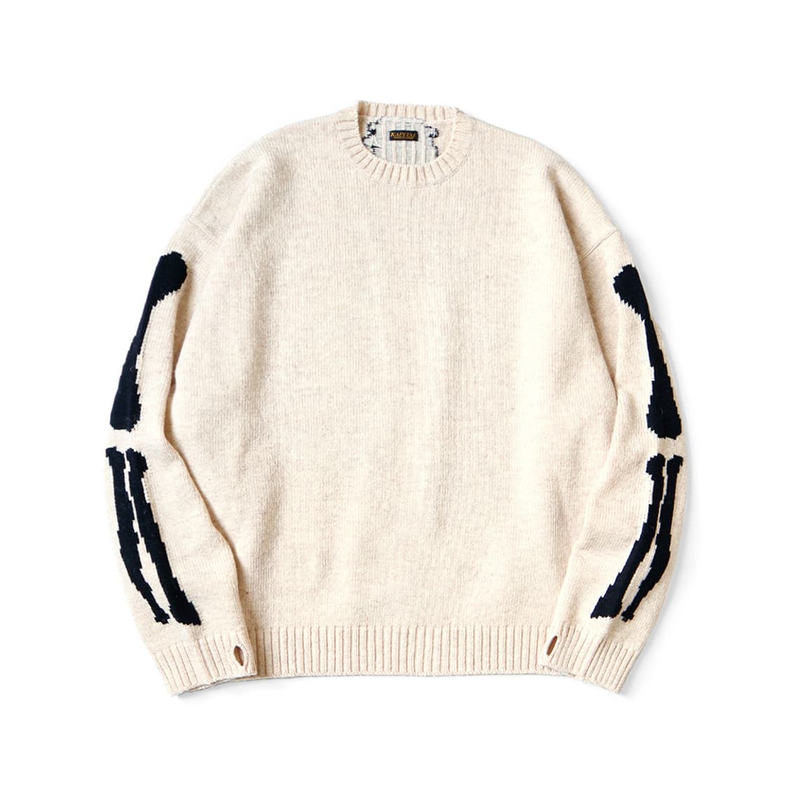 KAPITAL 5G WOOL BONE CREW SWEATER 상품이미지1