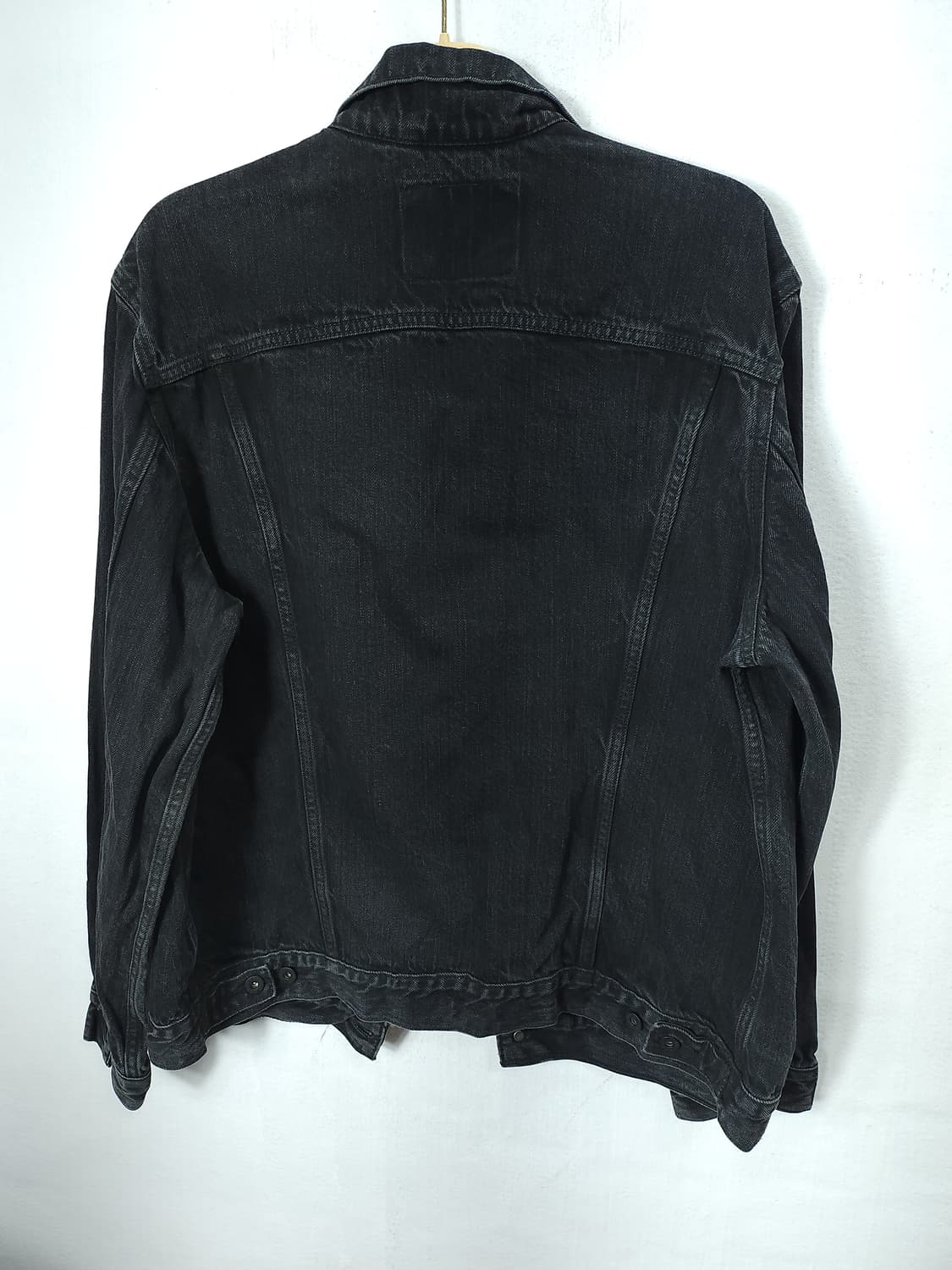 (빈티지) 리바이스 블랙 데님 트러커 워싱 자켓 105-110 XXL 상품이미지5