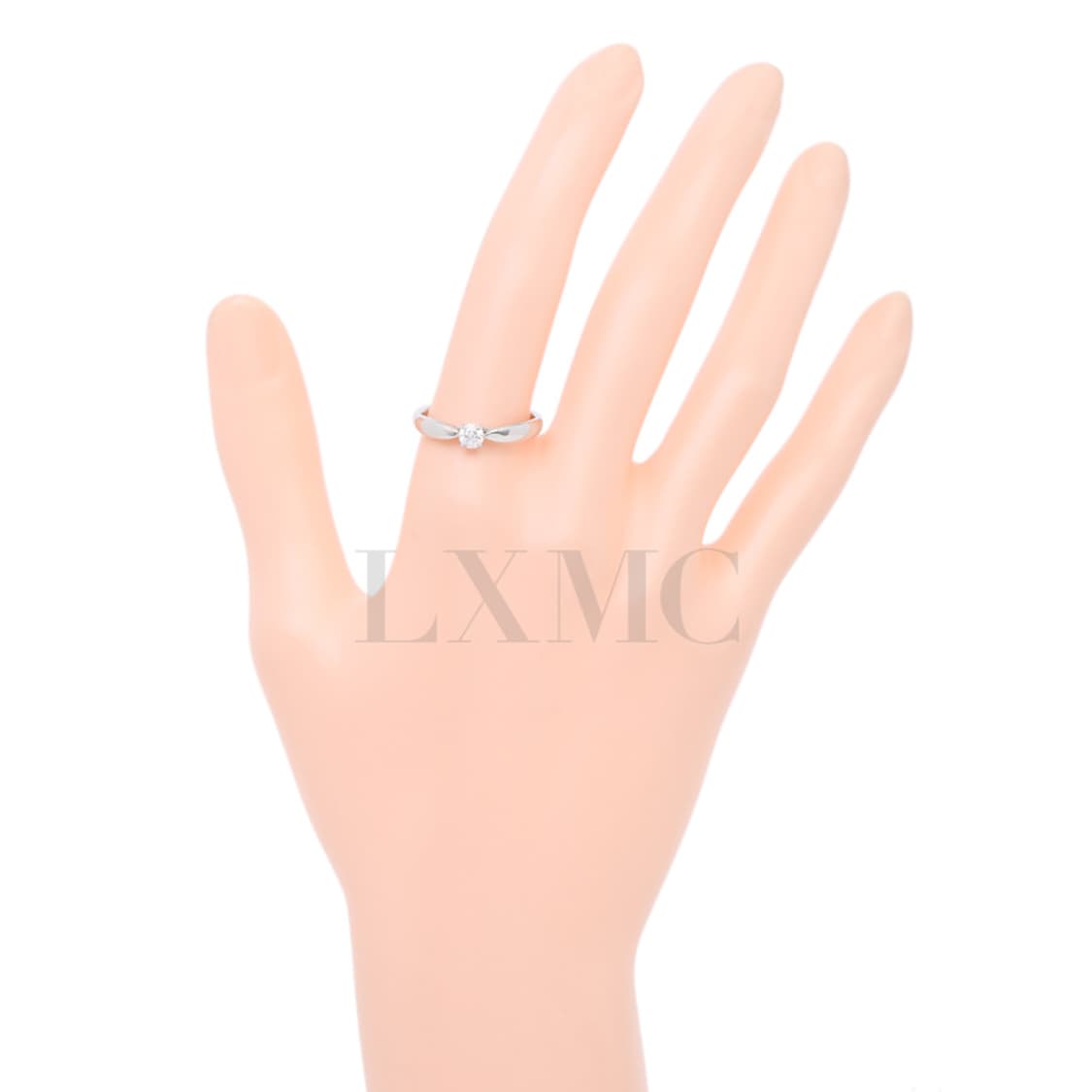 티파니 하모니 라운드 웨딩링 플래티늄 다이아반지 0.18CT 10호 상품이미지5