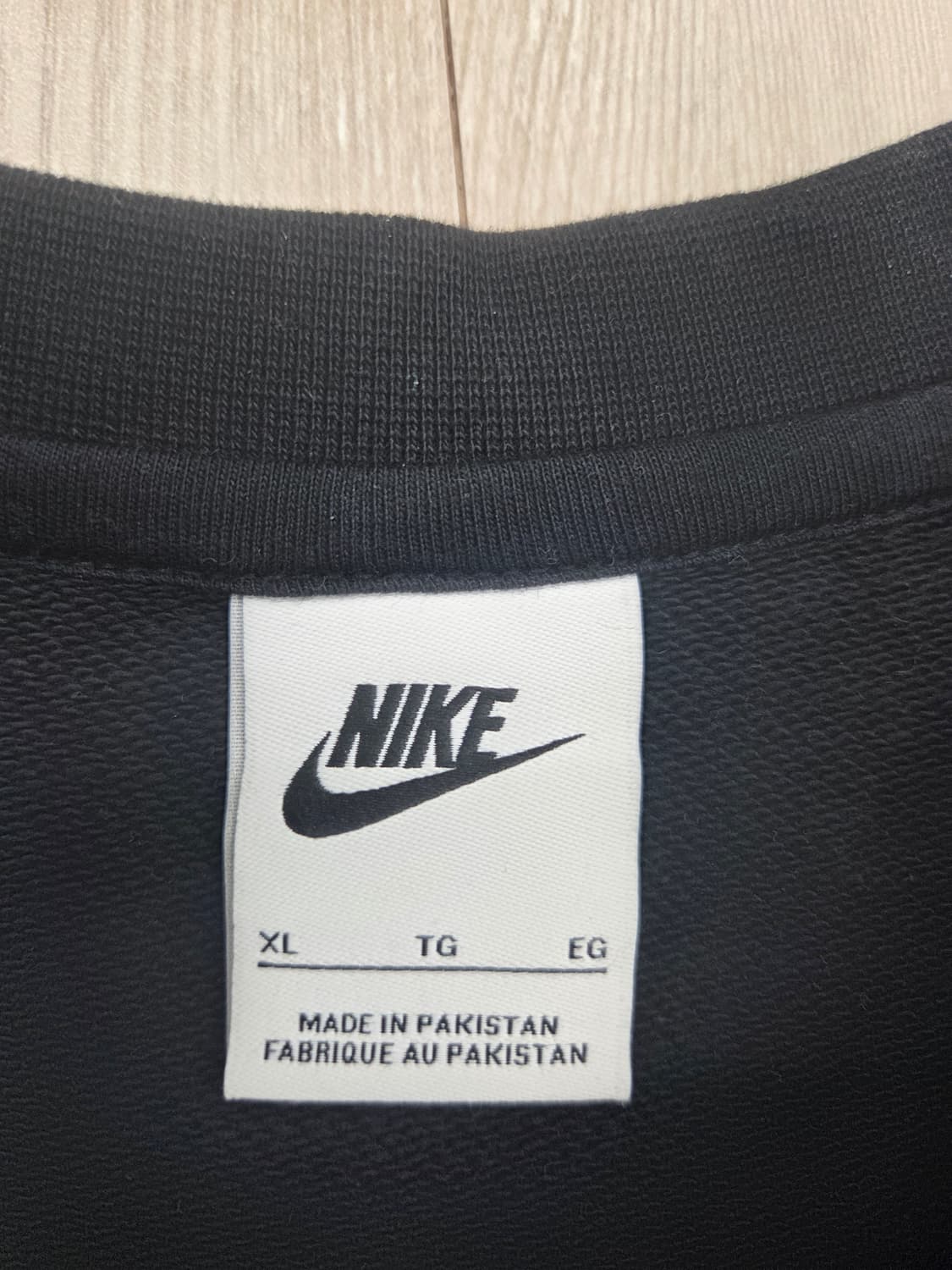 (1회착)나이키 nsw클럽 맨투맨 블랙 XL, 105 bv2667-010 상품이미지6