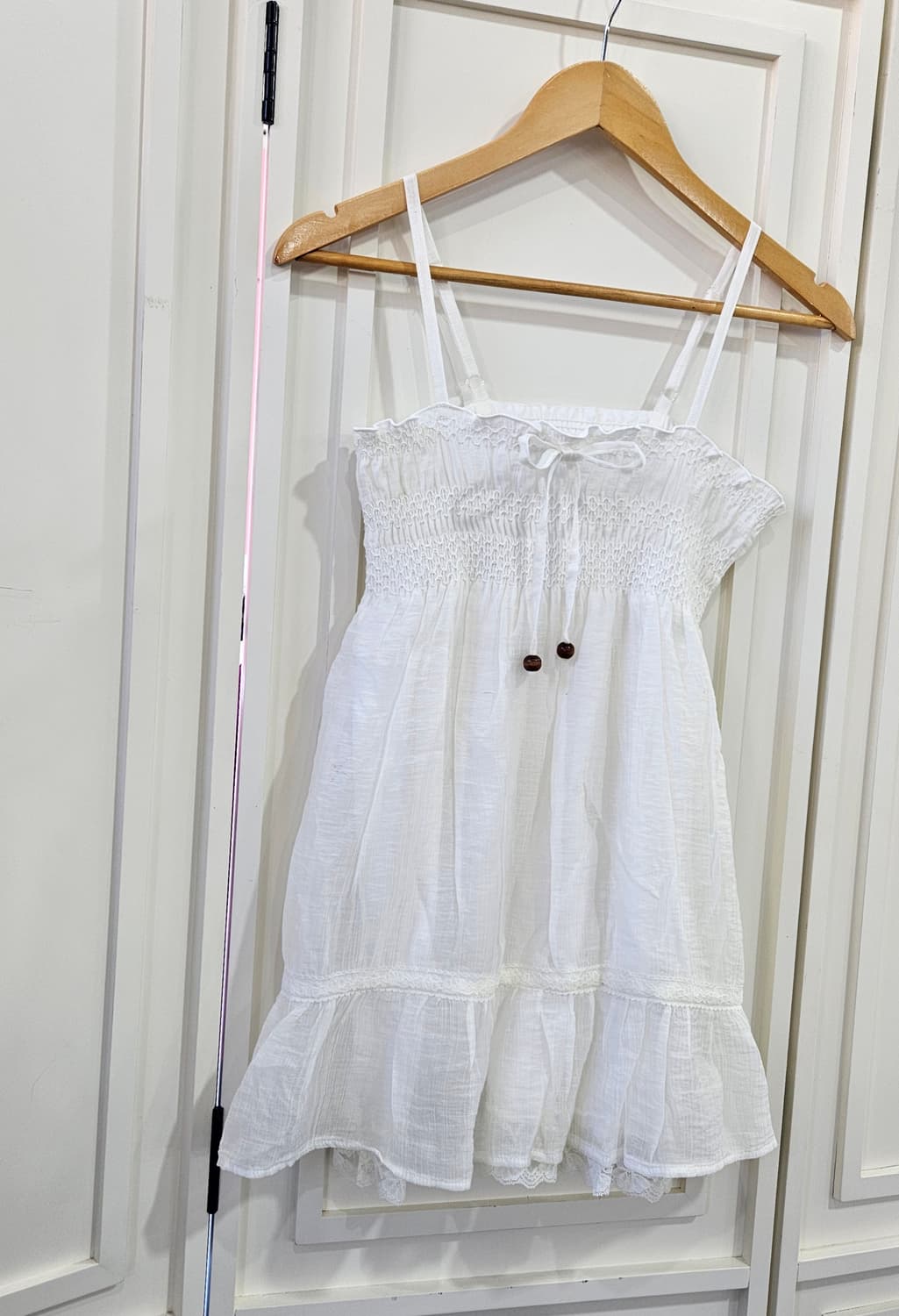 CECIL McBEE(세실맥비) 화이트 셔링 끈원피스 상품이미지2