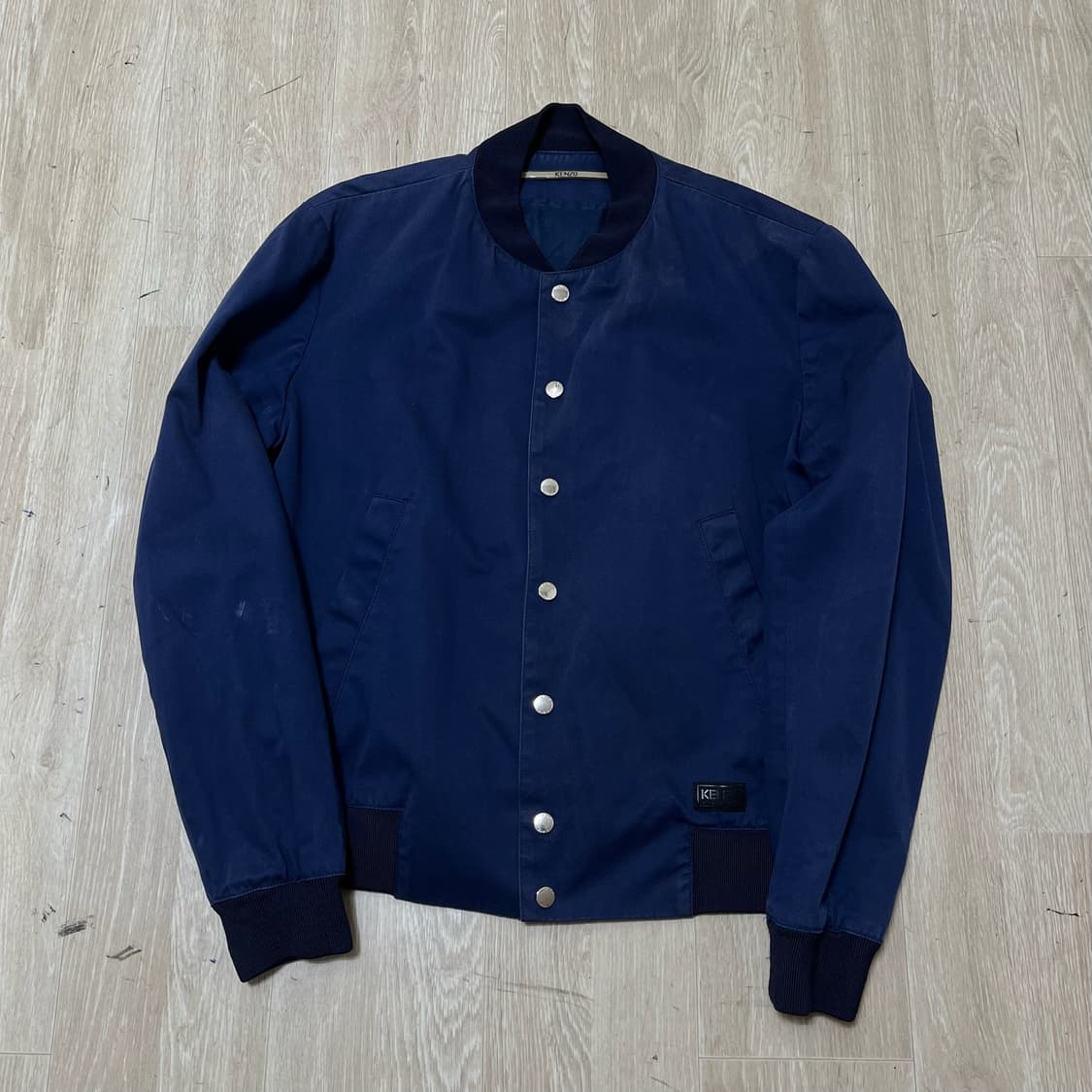 KENZO 겐조 파리스 빅로고 봄버 블루종 자켓 S 상품이미지3