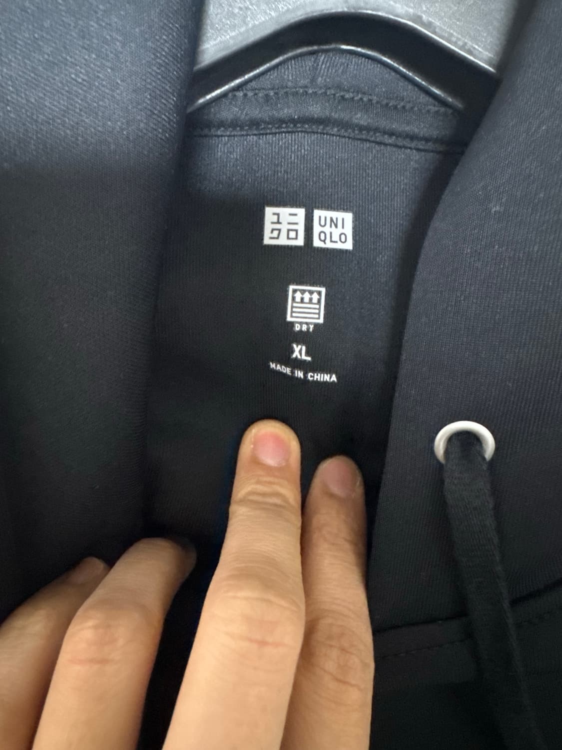 유니클로 여성 네오플랜 후드티 블랙 xl 상품이미지4