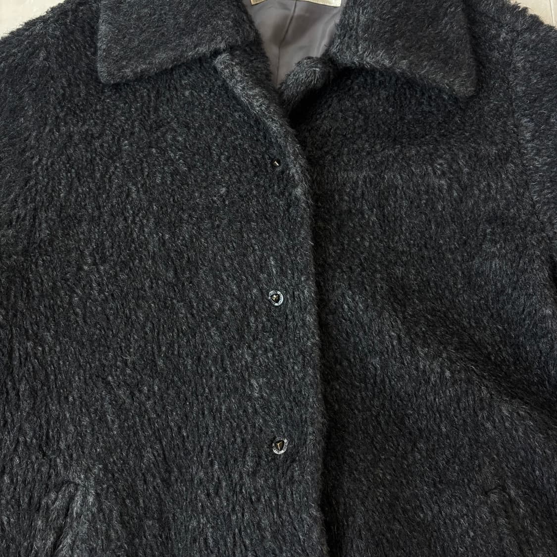 Anna Marie Beretta 안나마리베레타 80s 그레이모헤어 코트 상품이미지3