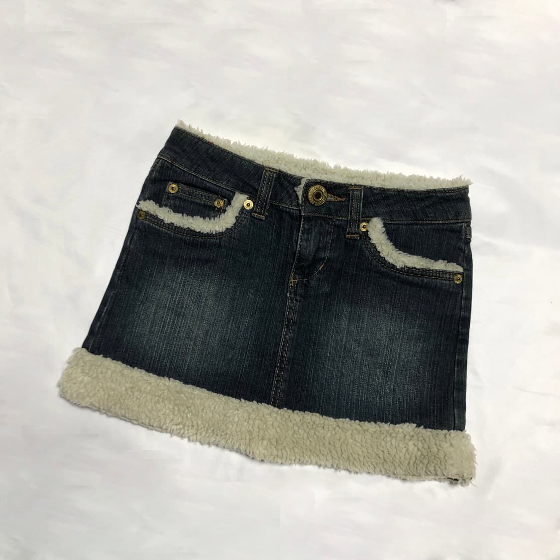 양털 데님 스커트 상품이미지2