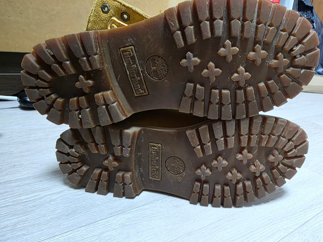 팀버랜드 옐로우 플리스 털 안감 롤탑 부츠 240 상품이미지9