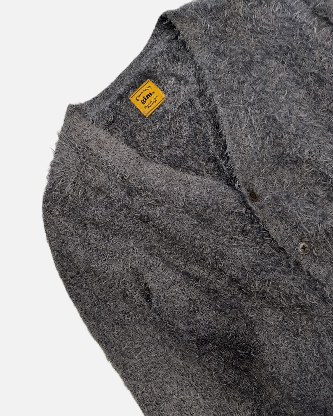 grunge hairy knit cardigan 상품이미지3