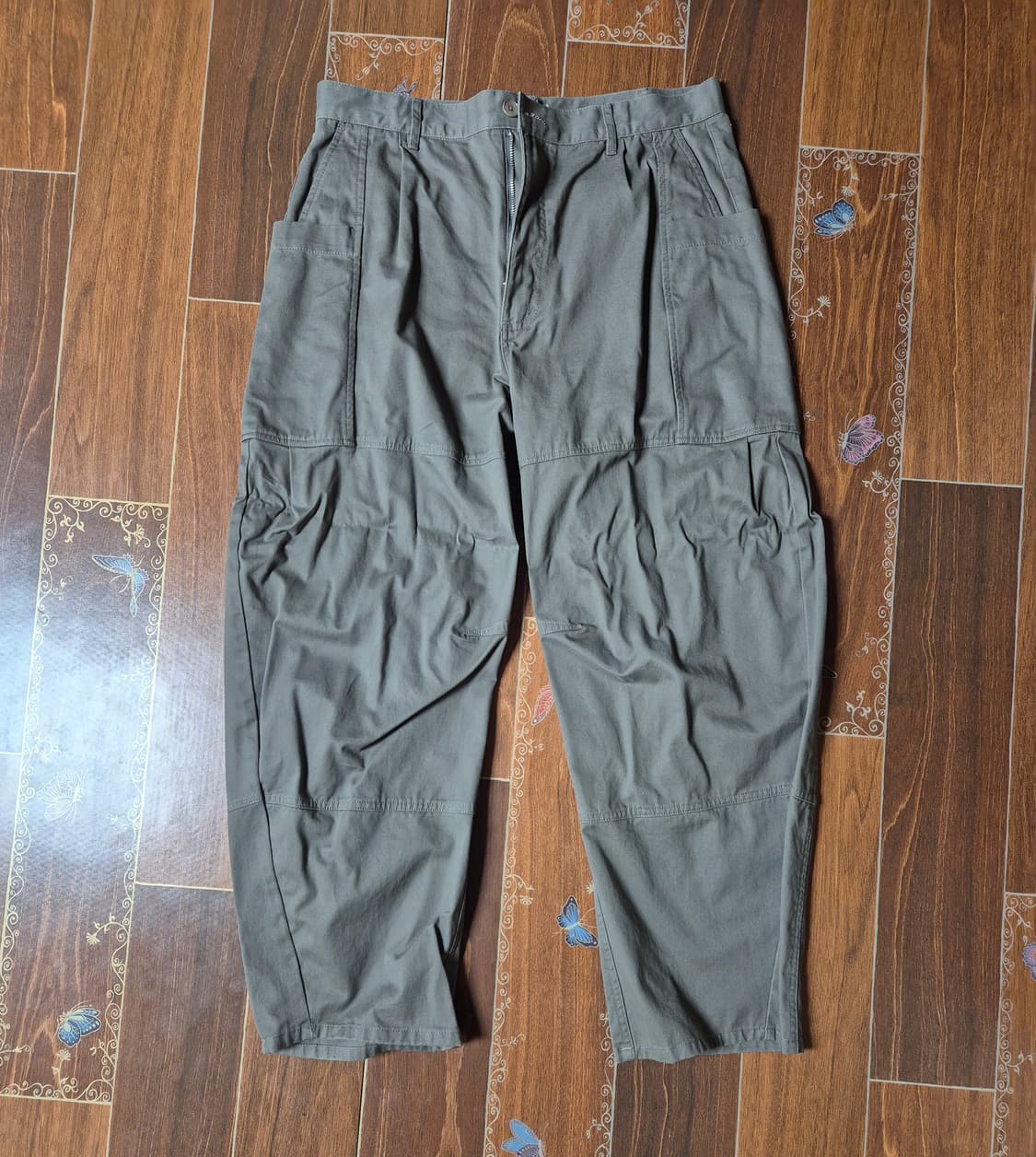 [M]밀로아카이브 더블 라운드 팬츠 카키브라운 상품이미지1