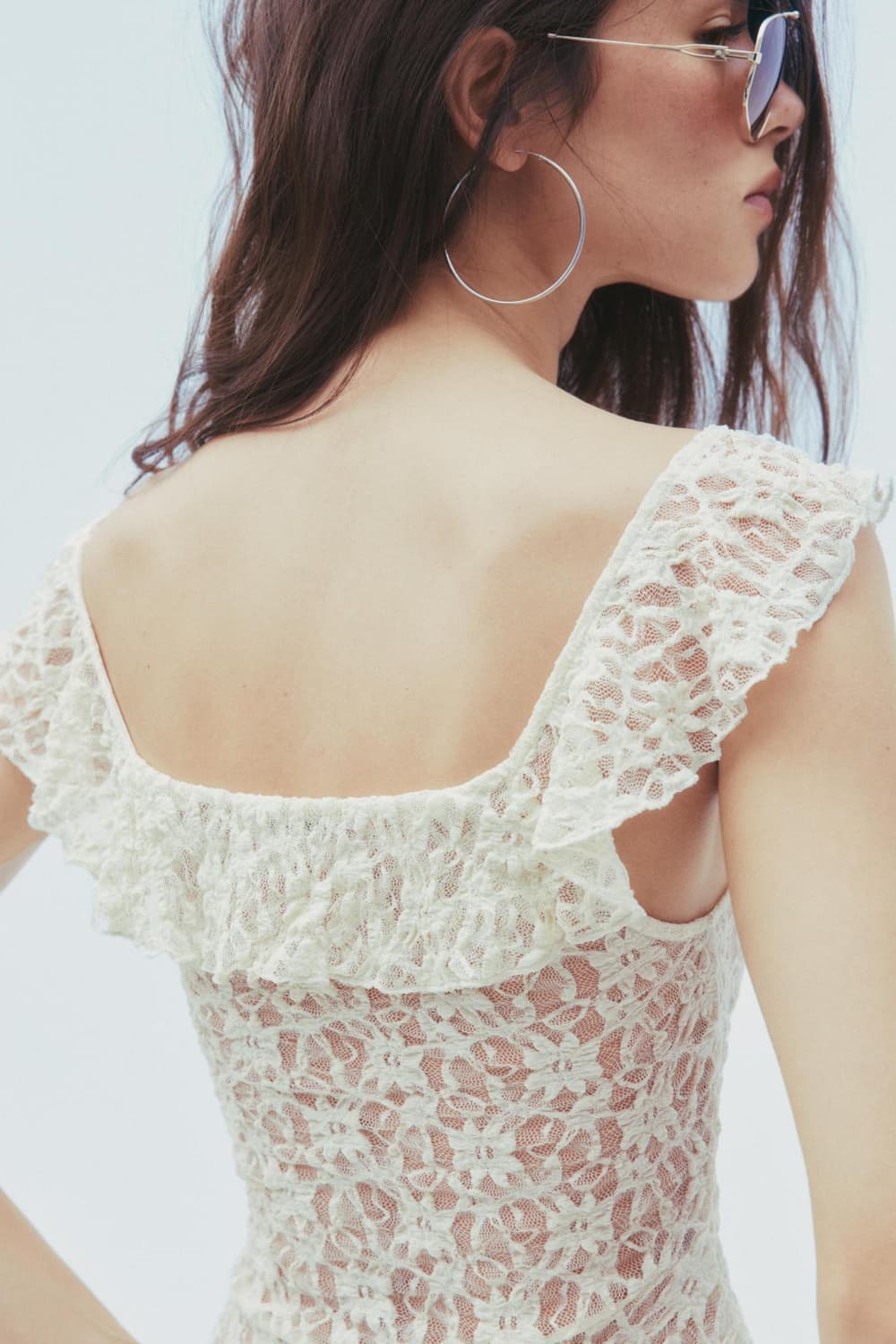 자라 레이스 러플 탑 상품이미지3