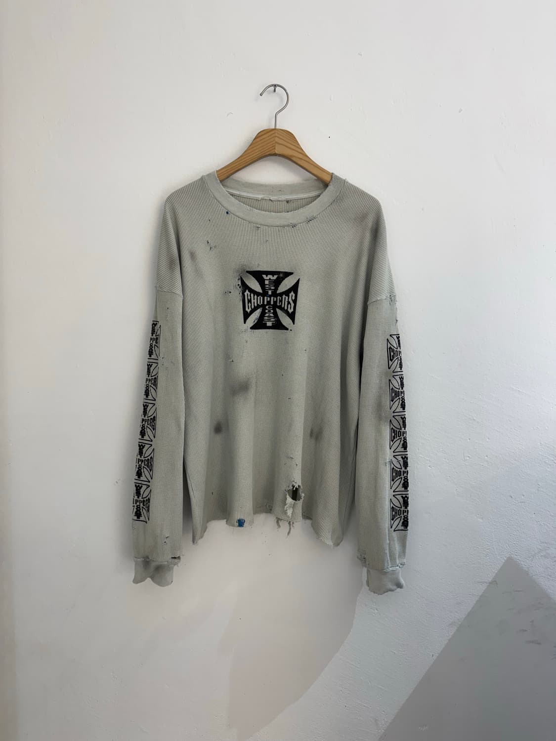 빈티지 커스텀 와플긴팔 상품이미지2