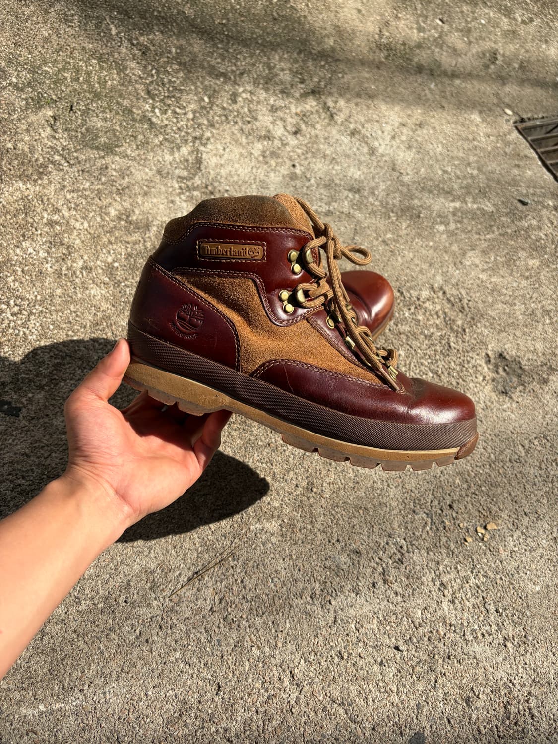 275) Timberland 브라운 워터프루프 레더 하이커 부츠 상품이미지3