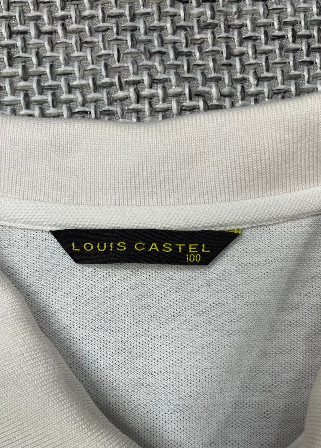 루이까스텔 화이트 반팔 카라티 100 상품이미지3