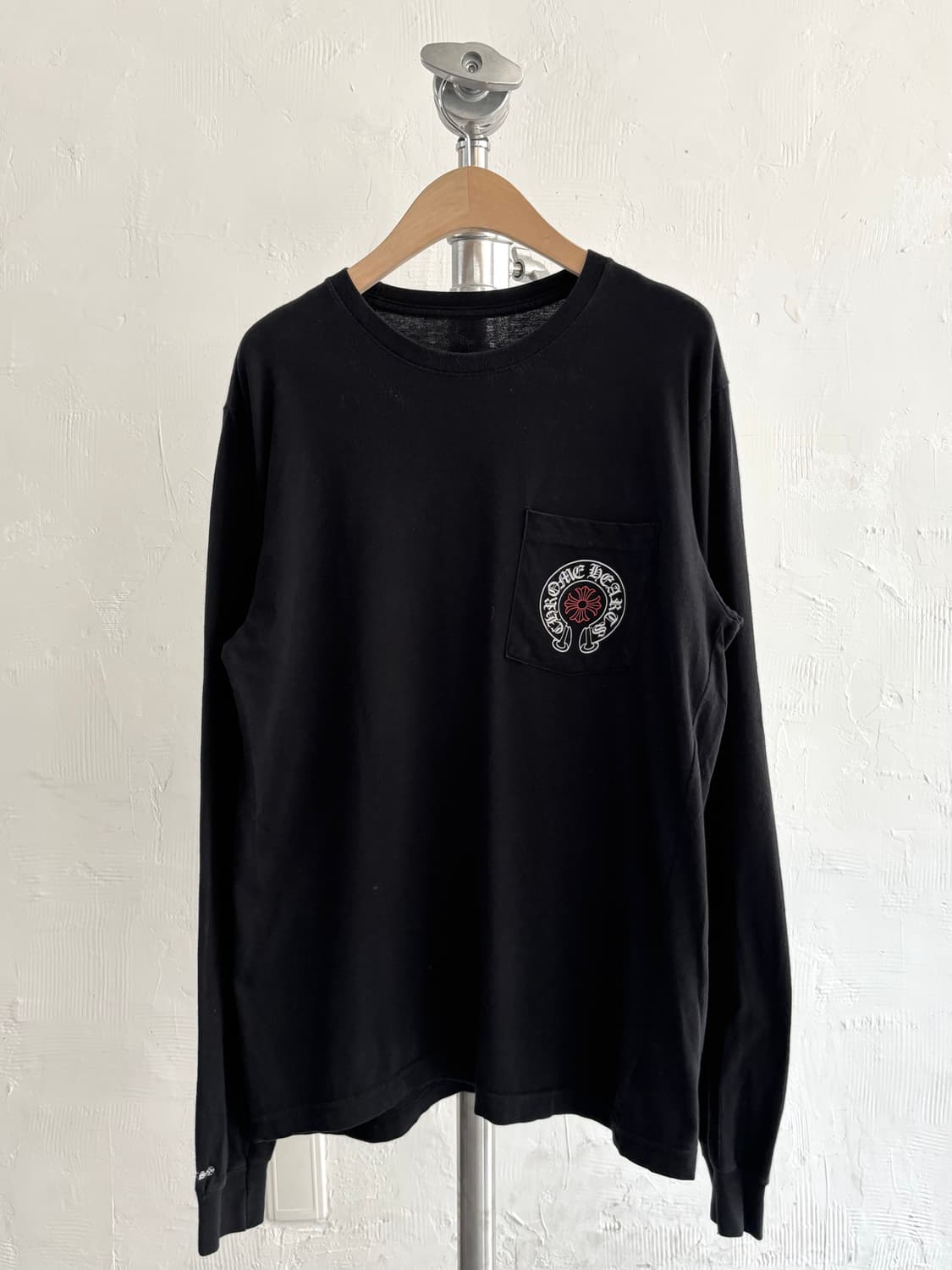 Chrome Hearts 크롬하츠 화이트레드 홀스슈 로고 스태프 슬리브 상품이미지4