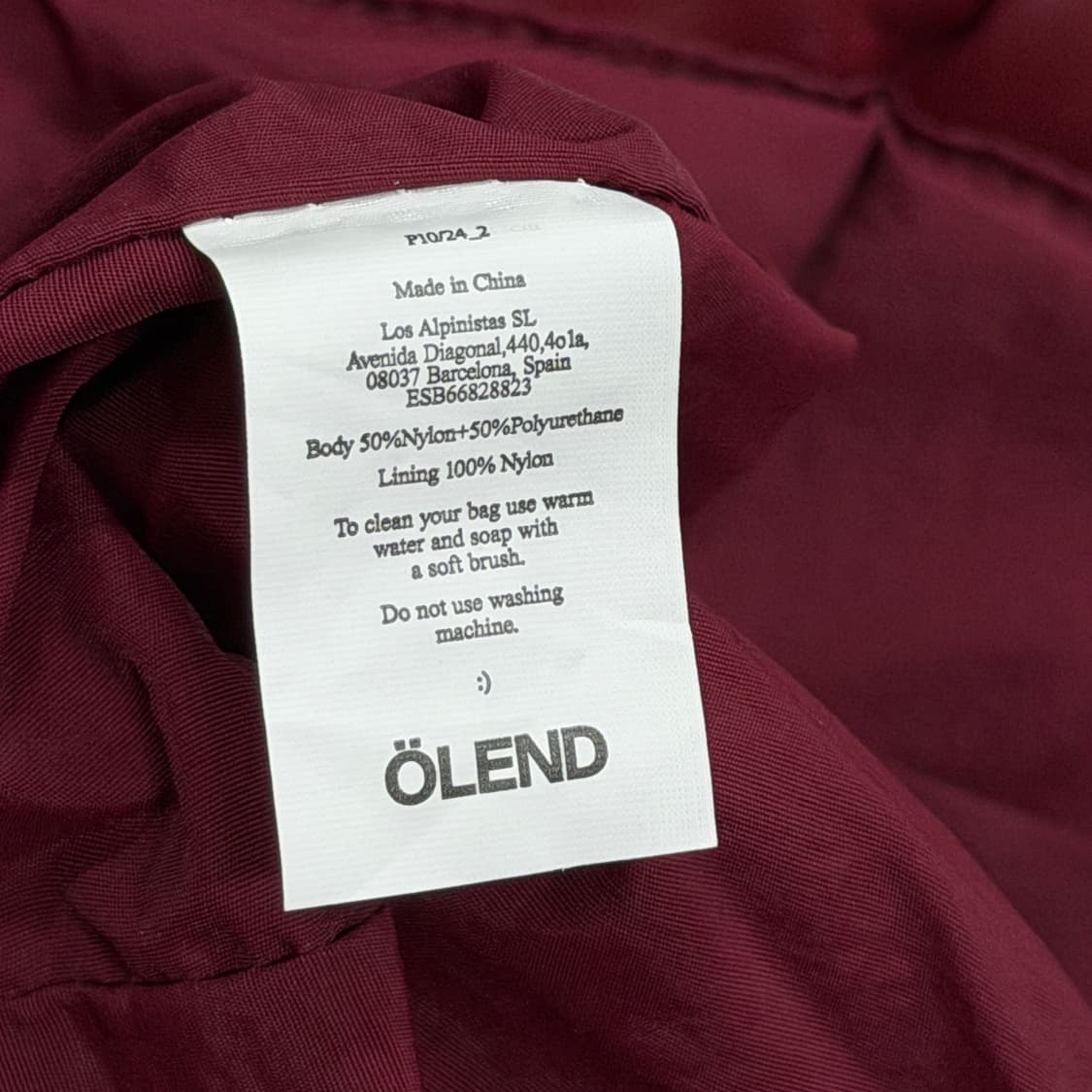 OLEND 올랜드 오나비간 가죽 빅 숄더백 가방 버건디 레드 상품이미지6