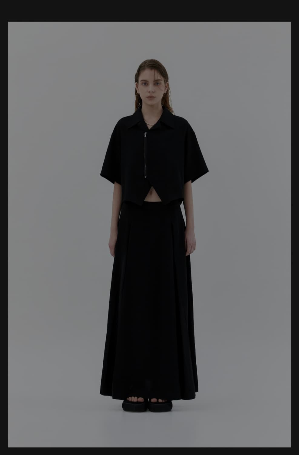 트리밍버드 gored maxi skirt  상품이미지1
