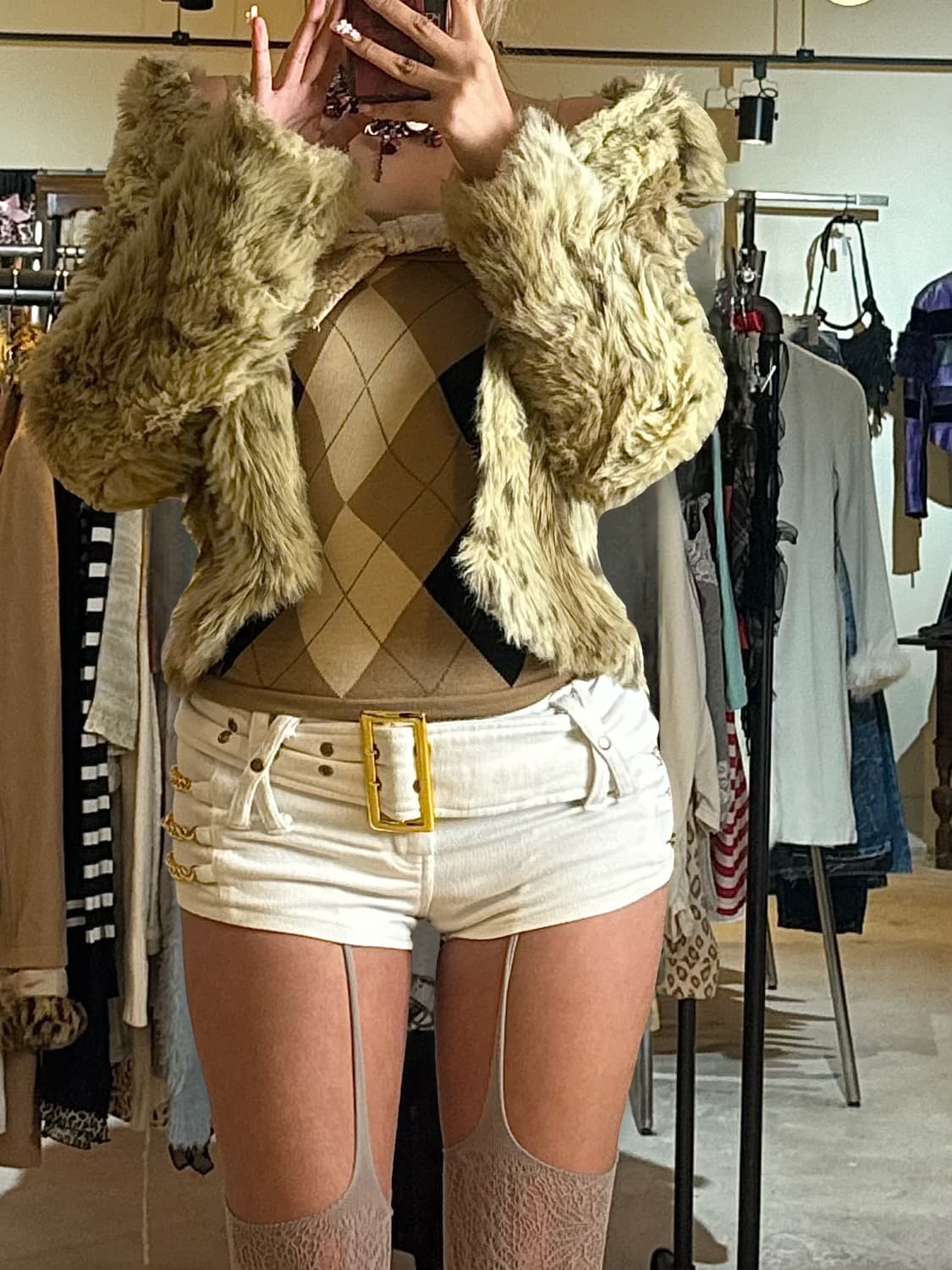 STELLA 사이드 체인 갸루 숏츠 상품이미지5