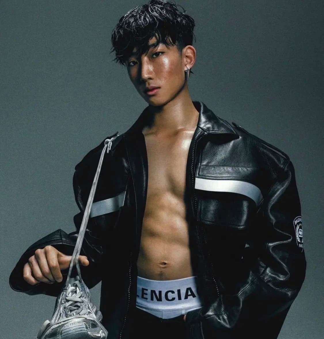 [2]발렌시아가 유니폼 레더 자켓 상품이미지1