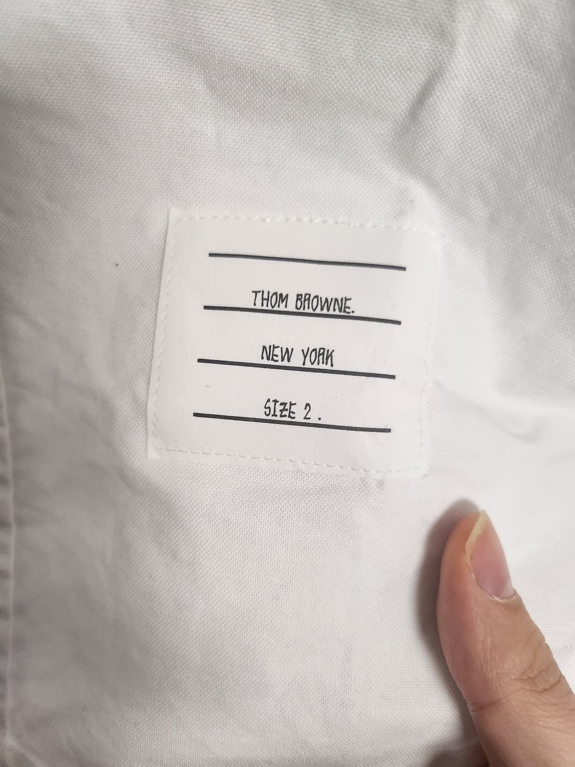 새상품) 톰브라운 옥스포드 삼선 화이트셔츠 2 상품이미지4