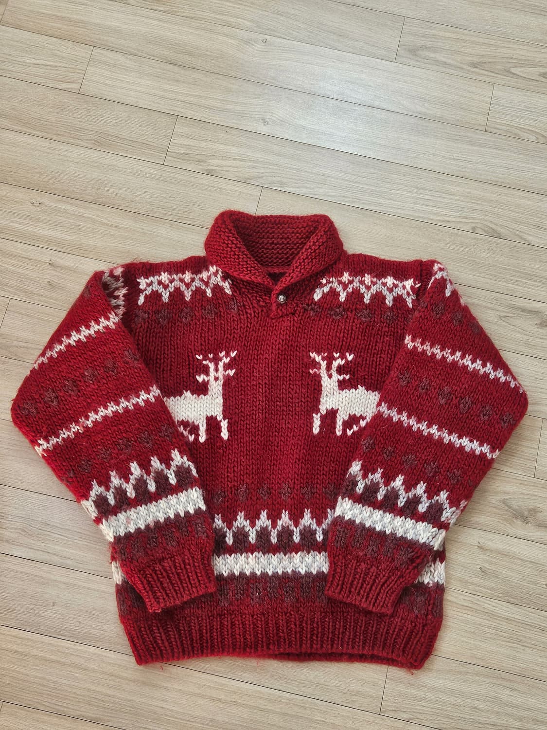 빈티지 크리스마스 레드 코위찬 니트 상품이미지6