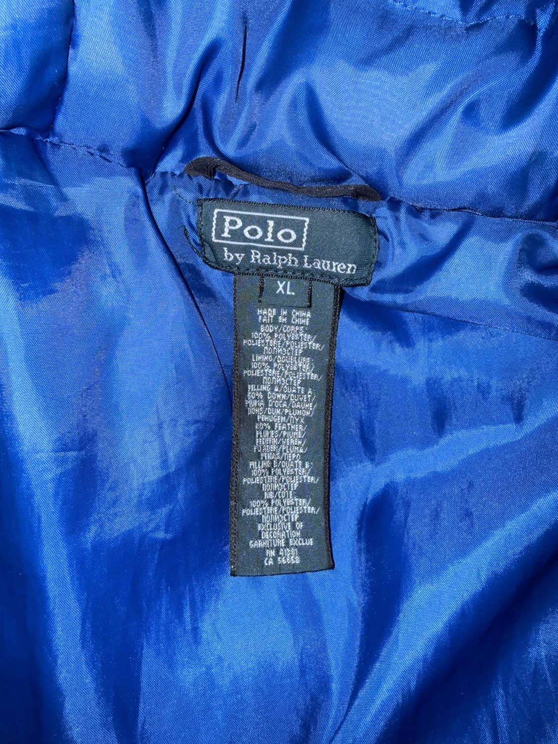 폴로 랄프로렌 빅포니 패딩 네이비 XL 상품이미지3