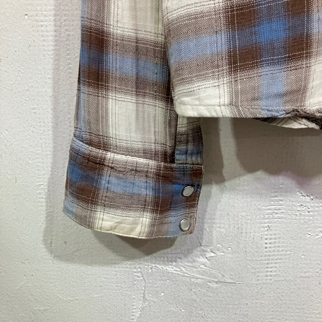 빈티지 패치워크 체크 셔츠 상품이미지7