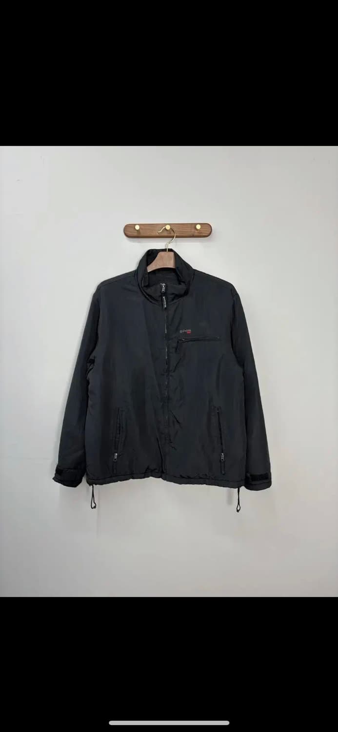 쇼트 올드스쿨 폴리쉘 재킷 블랙 H918 상품이미지2