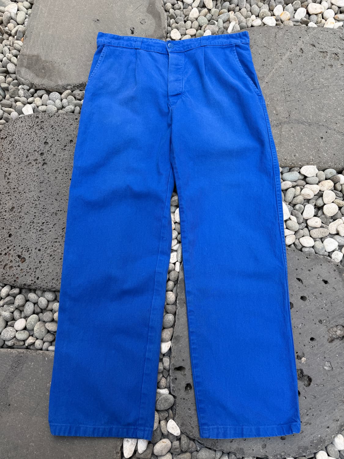 OLD VINTAGE WASHED BLUE FRENCH 프렌치워크팬츠 상품이미지1