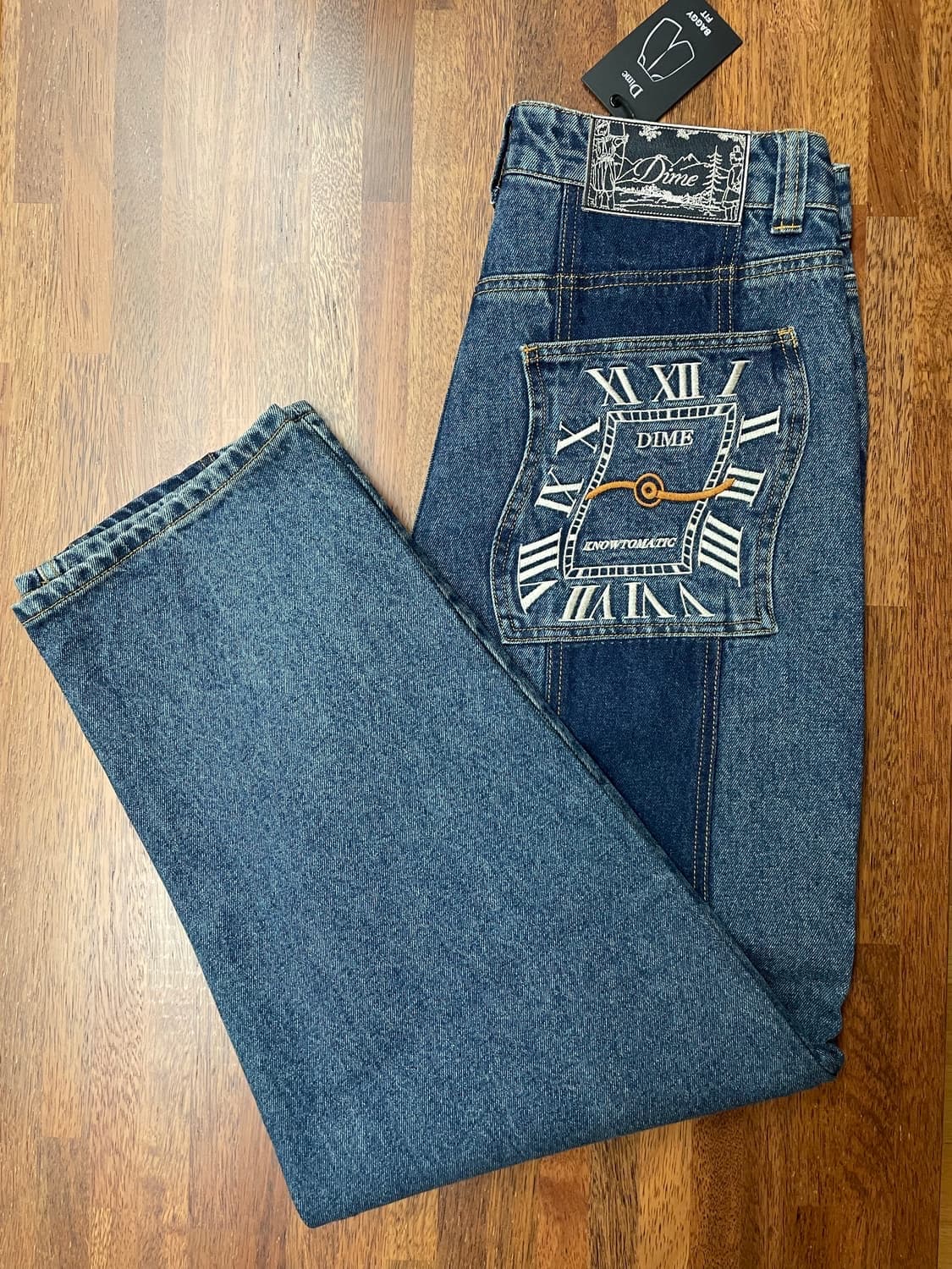 다임(Dime) 까르띠에 크래쉬 워치 패러디 배기데님 팝니다 상품이미지2